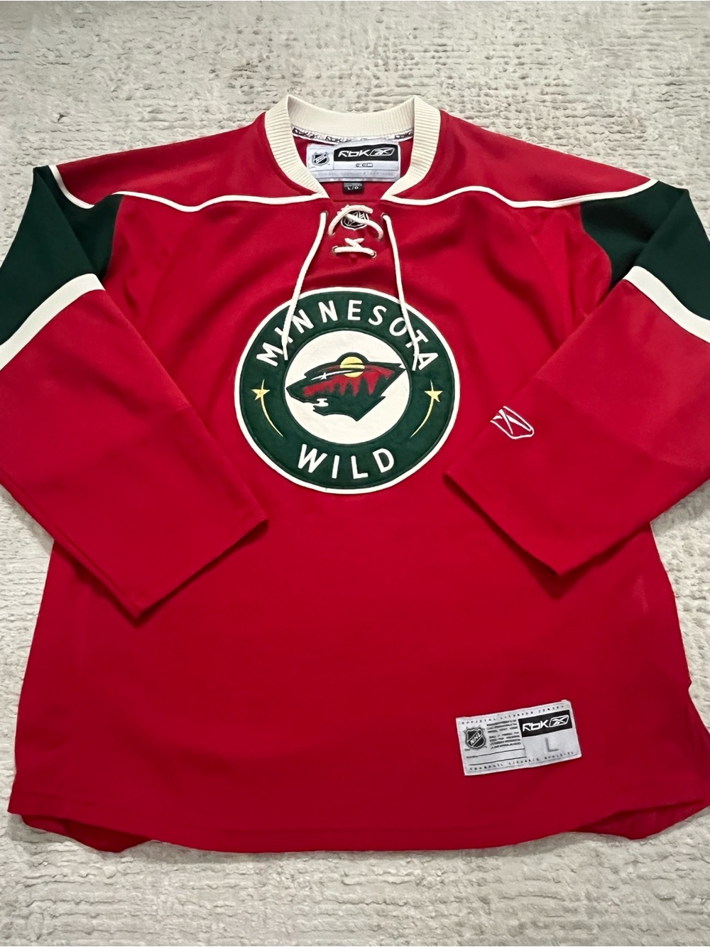 Vintage Reebok Minnesota Wild Hockey Jersey - Picture 2 of 7